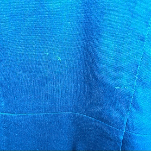 Halogen Blue Linen Lightweight Blazer Size Medium - Picture 8 of 11